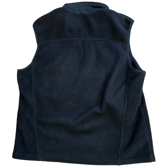 Eddie Bauer Black Fleece Vest Zip Up Men’s XL Cozy Casual Outdoor Autumn Fishing - Picture 9 of 14